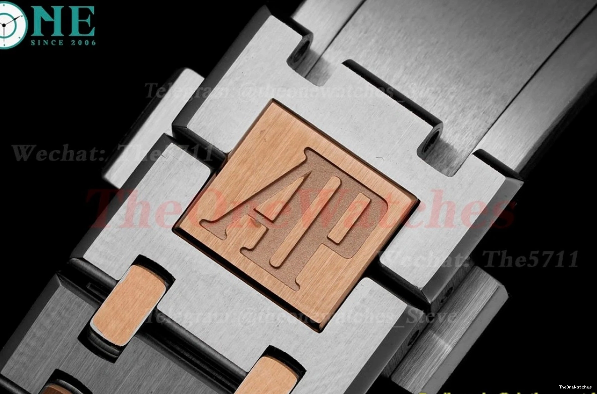 Qtz JJF SS White Royal Oak RG Swiss Ladies Diamond 33mm 0105